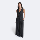 Herringbone Vest with Waist Tie - Suits | SOLOTRE