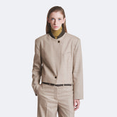 Melton Collar Spencer Jacket - Suits | SOLOTRE