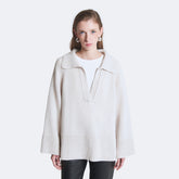 Raglan Wool Polo Shirt - Knitwear | SOLOTRE